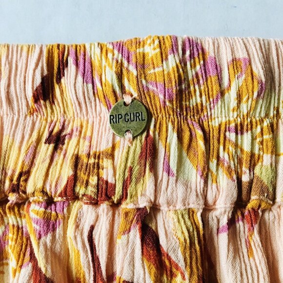 Rip Curl Shorts Sunday Swell Women’s Size XS Flutter Elastic Waist Tropical Prin - Picture 7 of 11